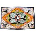 Mexican Talavera Vessel Rectangular Sink VSR02