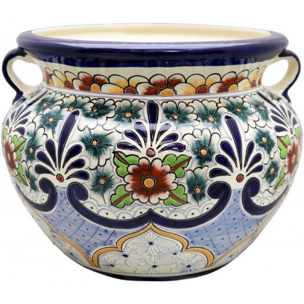 Mexican Talavera Round Planters MP4