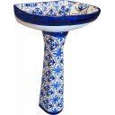 Mexican Talavera Pedestal Sink Flores