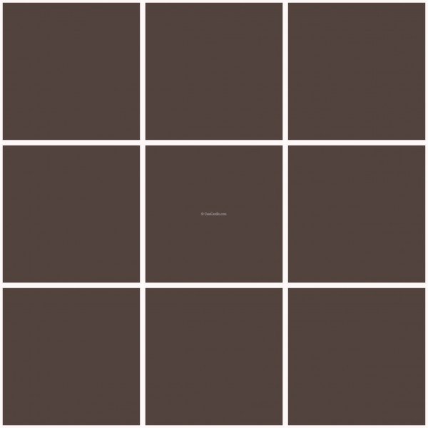 Mission Cement Field Tiles Solid Darkbrown