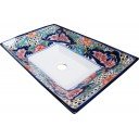 Mexican Talavera Vessel Rectangular Sink VSR07