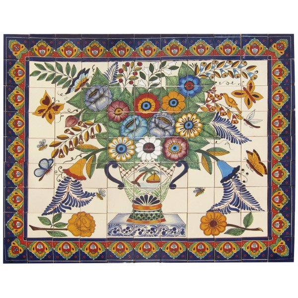 Ceramic Frost Proof Mural Flores 1