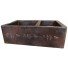 Copper Apron Sink 2 Bowls 60/40 Grapevines