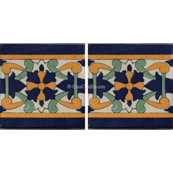 Mexican Talavera Border Tile Alora