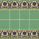 Ceramic High Relief Border Tile Flor A