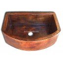 Copper Apron Sink 1 Bowl Half Moon