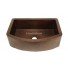 Copper Apron Sink 1 Bowl Half Moon