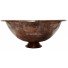 Hand Painted  Copper Vessel Sink Round Roses