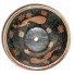 Hand Painted Copper Sink Round Peacock