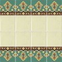 Ceramic High Relief Border Tile Malaga