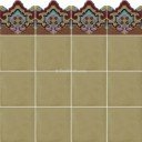 Ceramic High Relief Border Tile Plaquet Fondo Ciruelo