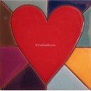 Ceramic High Relief Tile Corazon Kaleidoscope