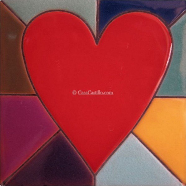 Ceramic High Relief Tile Corazon Kaleidoscope