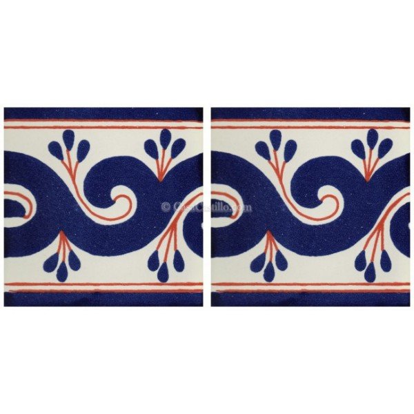 Mexican Talavera Border Tile Sonsierra