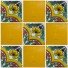 Mexican Talavera Tiles Flowers 22