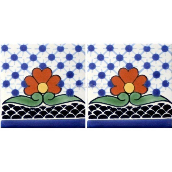 Mexican Talavera Border Tile Tijuana