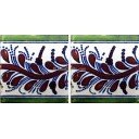 Mexican Talavera Border Tile Romita