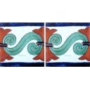 Mexican Talavera Border Tile Morelia
