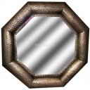 Octagonal Mexican Tin Mirror Glory Octagonal Mexican Tin Mirror Glory