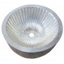 Vessel Sink RoundNickel  Grooves