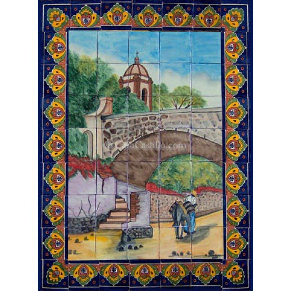 Mexican Talavera Mural Iglesia 1