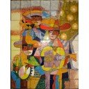 Mexican Talavera Mural Mariachi 1