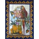 Ceramic Frost Proof Mural Parrot 1