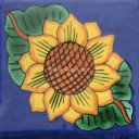 Mexican Talavera Tiles Sunflower 1